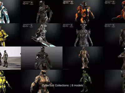 CyberSuit Collections  3D Model Pack