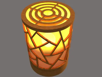 Collister Table Lamp 3D model 3D model