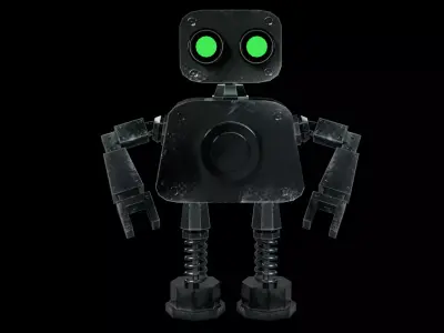 Iron Robot character 3D model