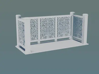 Model Railing - Balcony 3D print model