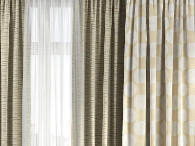 Curtain Set 114 3D model