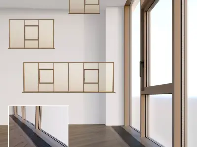 Panoramic windows 3D model