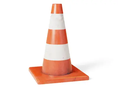 Low Poly Traffic Cone Low-poly 3D model