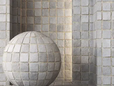 Cube Stone Paving Texture 4K - Seamless Texture