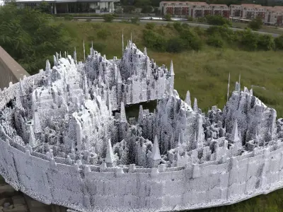 Minas Tirith city level 3D model 3D model