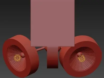 Moderne plafondlamp LED 3D model