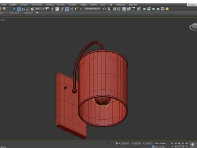 Susannah Wall Sconce Low-poly 3D model