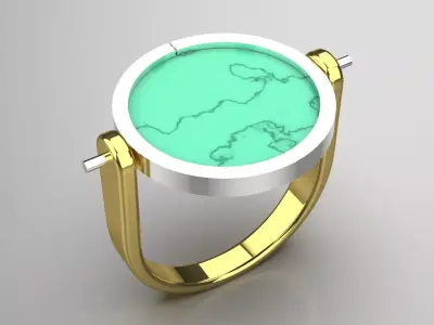 stl 3dm Ring Combining Innovation and Nature gr0148 3D print model