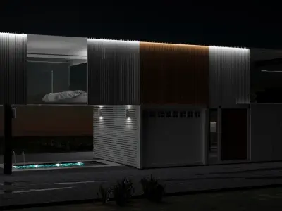 beach house  Low-poly 3D model purchase