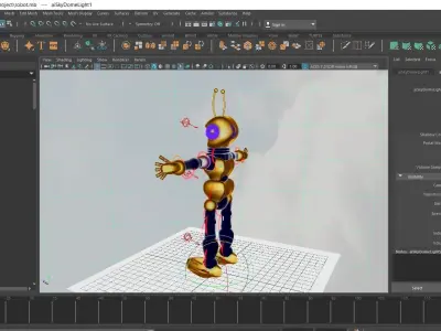 Robot X 3D model 25 Animation Ready For Unity And Unreal Low-poly 3D model