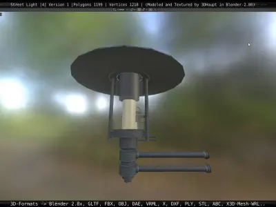 Street Light -4- Object 1 Low-poly 3D model