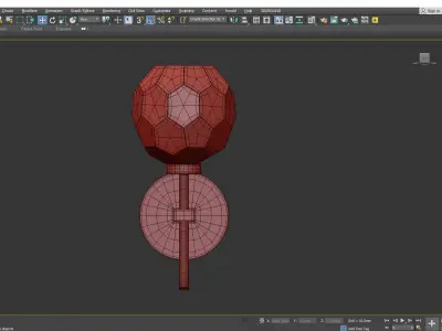 Parisian Wall Sconce Low-poly 3D model