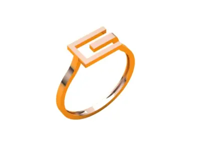 Gold Ring Minimal 5 3D print model