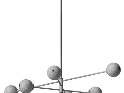 Trevi pendant 6 by CTO Lighting 3D model