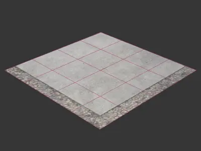 Ultra realistic Big Floor Tiles Scan 3D model