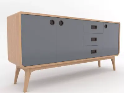 Modern Scandinavian Sideboard 170 Morris 3D model