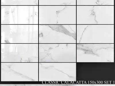 Yurtbay Seramik Classic Calacatta 150x300 Set 1 3D model