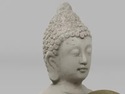 Buddha Statue Figurine 003 3D model