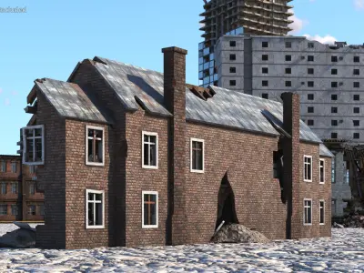  Destroyed Building Constructions Collection 2 