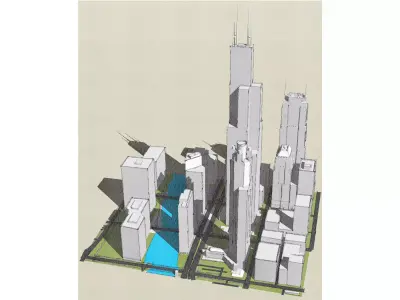 Chicago Illinois Willis Tower 3D model