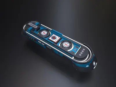 Sci-Fi Hoverboard  Low-poly 3D model