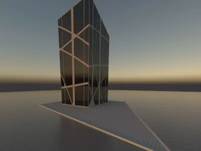 building  on  sea 3D model