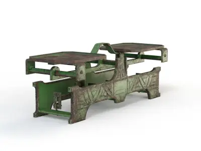 Old Balance Scale - Animated PBR Low-poly 3D model