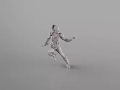 Feline Mystical Warrior 3D print model