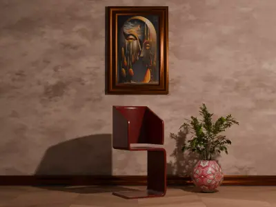 Woodys High Quality Chairs Colletion PBR 001 3D model