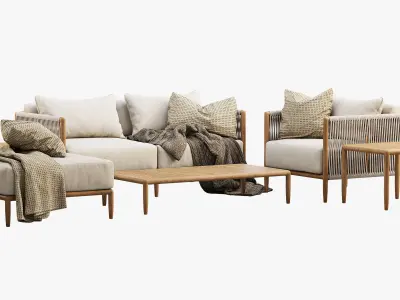 Brown Jordan Maldives outdoor furniture collection 3D Model Pack