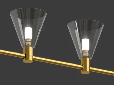 Track lamp Liberty glass V Small by Forstlight 3D model