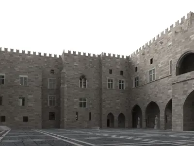 Palace of the Grand Master of the Knights of Rhodes 3D model