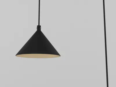 Contemporary Hanging Pendant Lamp 3D model