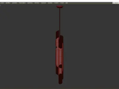 Ceiling lamp Dryscott Low-poly 3D model