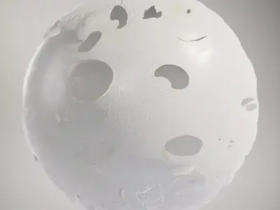 HQ PBR Textures Set Moon Surface Porous Texture