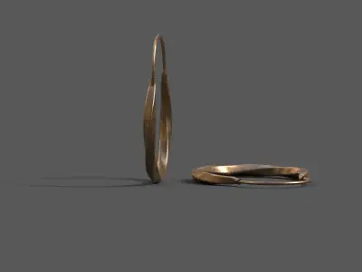 High-Quality 3D Earrings Model Pack 4 Low-poly 3D model