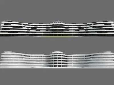 Beach Hotel ID042 3D model