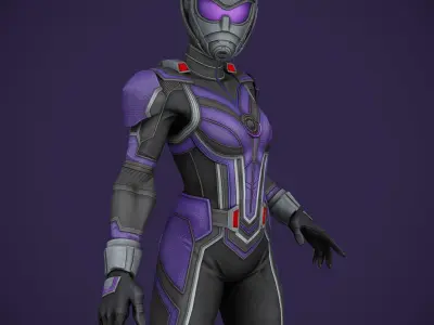 Cassie Lang MCU Game Ready Low-poly 3D model