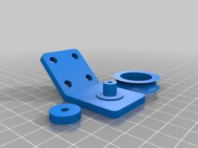 Skatebearing based pulley Free 3D print model