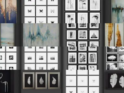Collection of Picture Frames - 20 sets 3D Model Pack 9