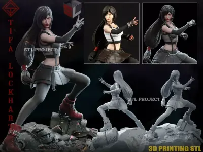 Tifa Lockhart 3D print model