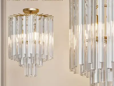 Nessa Round Chandelier 2 3D model