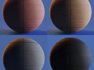 Facade Panel EQUITONE - PBR - 4K - PNG - SBSAR Low-poly 3D model