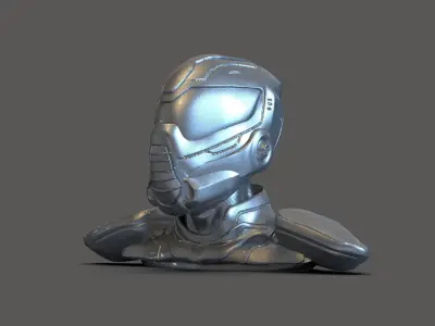 Cyborg Bust 3D print model purchase