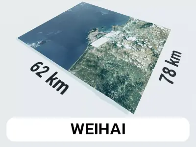 Weihai China City Landscape 3D Model 3D model