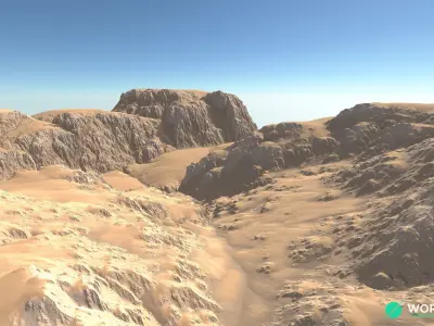 Canyon Cliff 05 3D model