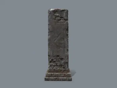 old ruin Low-poly 3D model