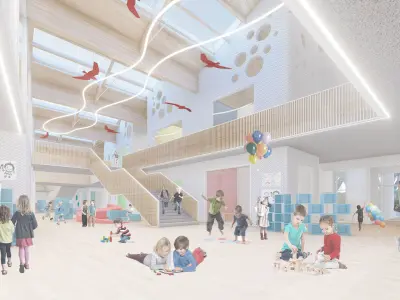 Kindergarten Nursery Primary School 3D model