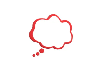 Speech Balloon v20 006 Low-poly 3D model