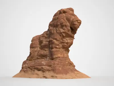 Lion Canyon Desert - 241005 Low-poly 3D model